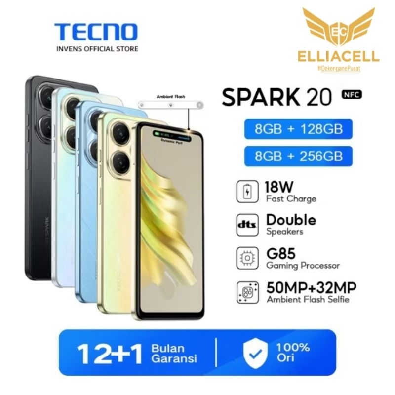 TECNO SPARK 20 NFC Resmi