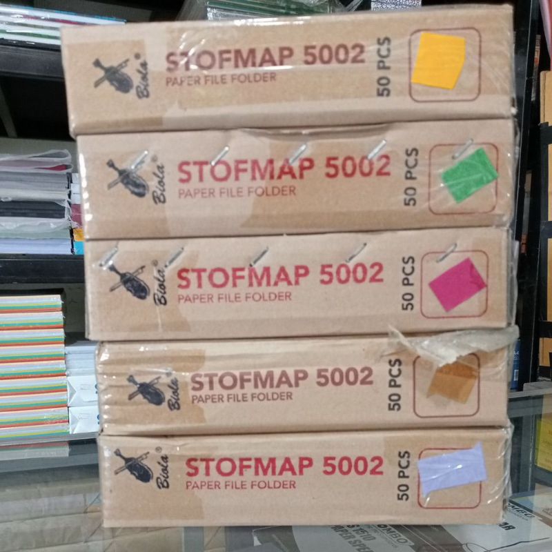 

(1pack isi 50pcs) Stofmap 5002 Biola Aneka Warna