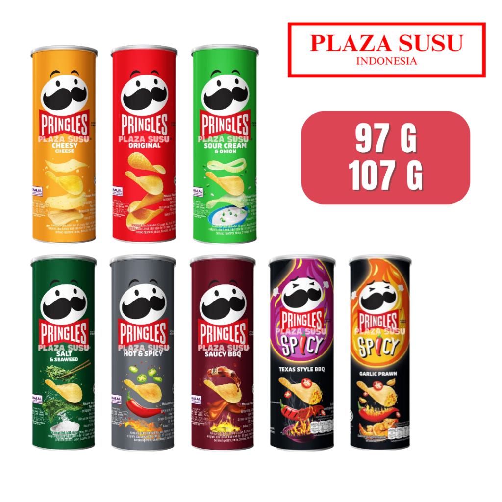 

SNAK PRINGLES POTATO CHIPS MR POTATO CRIPS 107 G JAJANAN KERIPIK CAMILAN