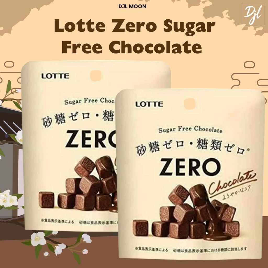 

Lotte Zero Sugar Free Chocolate 40 g Cokelat Bebas Gula 2 Pouch