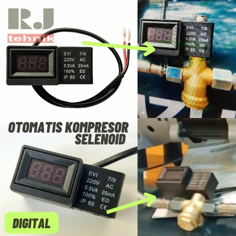 Selenoid Digital Valve Otomatis Kompresor Oilless Compressor