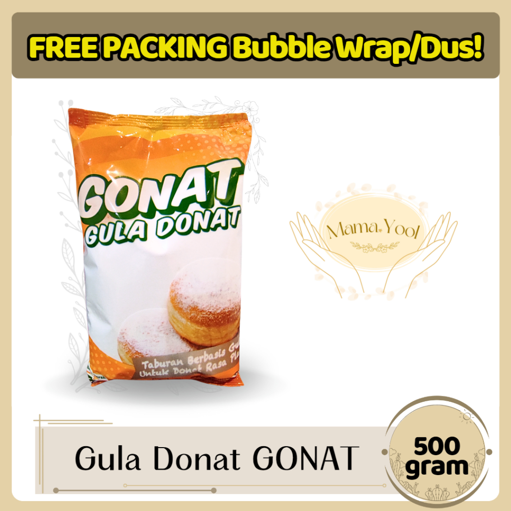 

MAMA.YOOL - Gula Donat GONAT 500gr FREE BUBBLE WRAP DUS / Gula Bubuk Icing Sugar Primsfood 500 gram