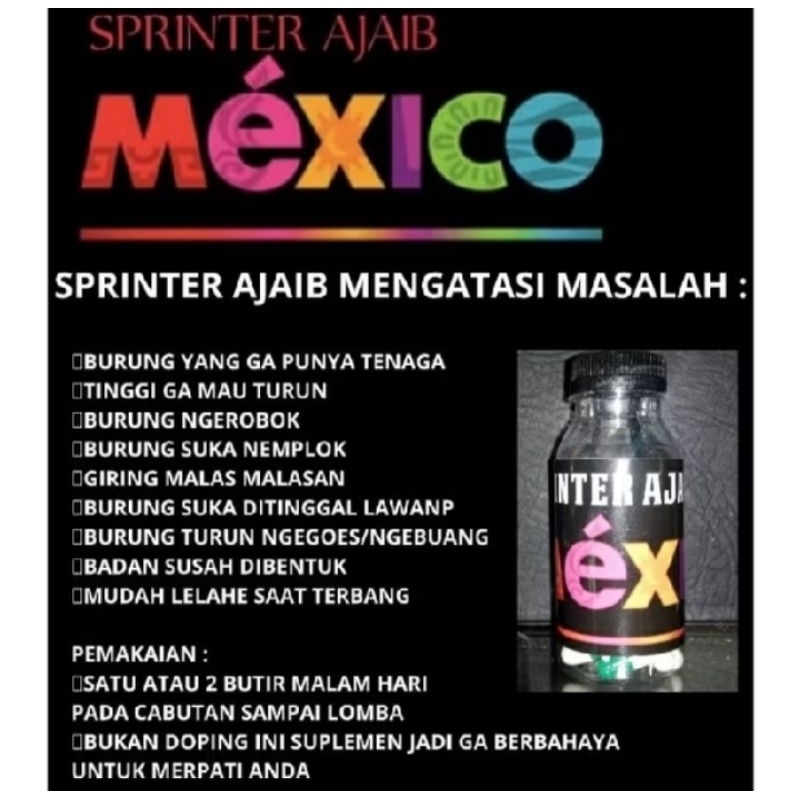 Sprinter Ajaib Mexico 1 botol