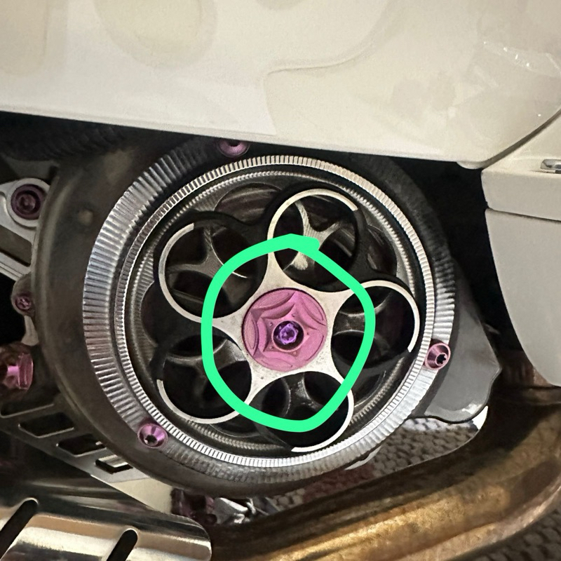 titanium ring spinner vespa matic