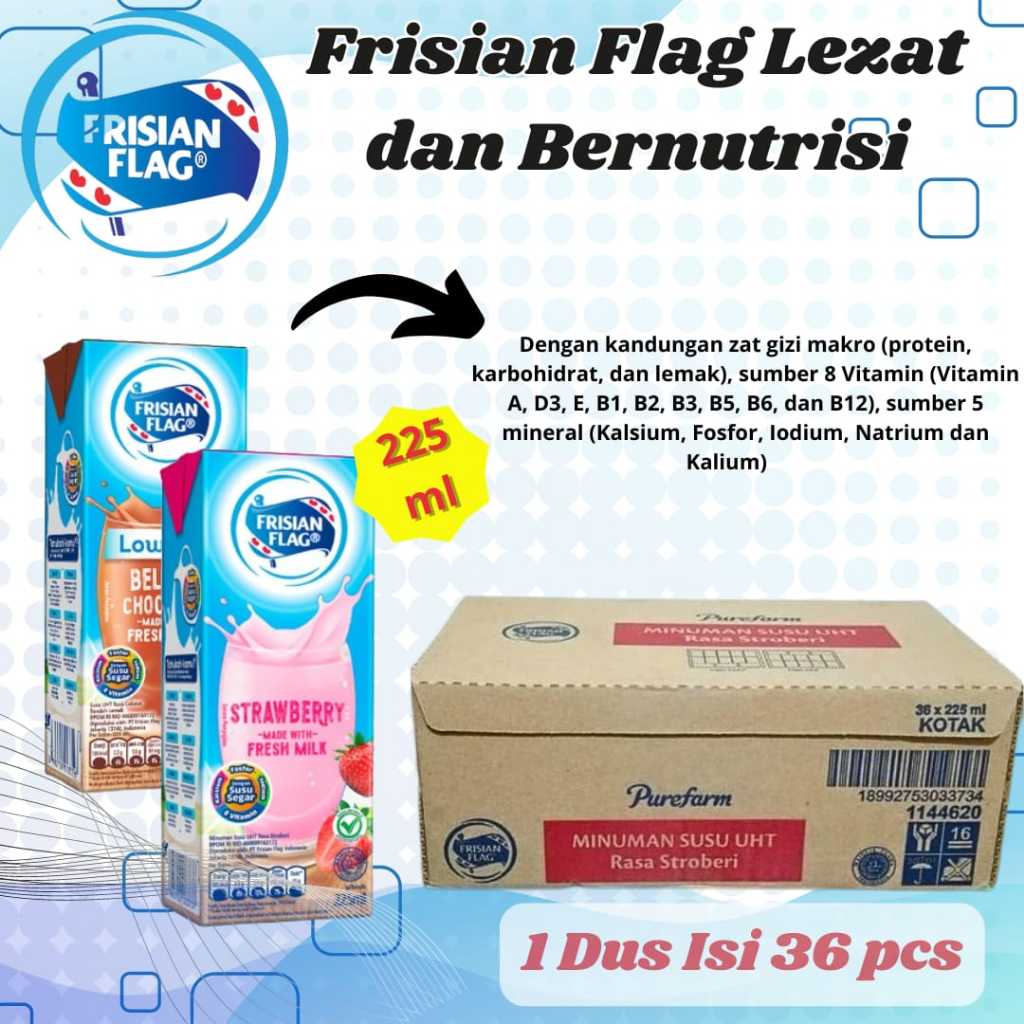 

SUSU UHT FRISIAN FLAG 225 ml per Pcs