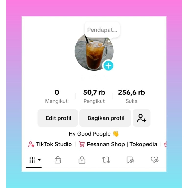 Akun TikTok Real Followers Organik | 50K Followers