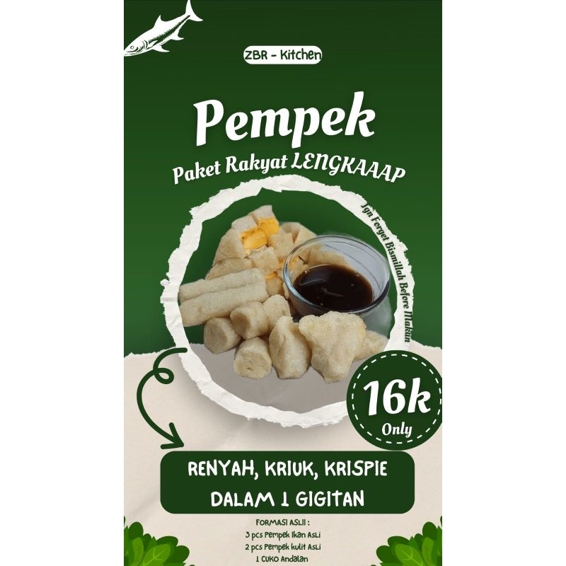 

Pempek Palembang Paket Rakyat Lengkap