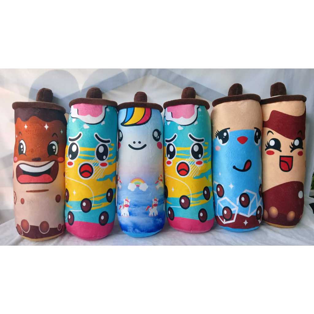 Guling Boneka Boba Milk Tea Tinggi 40cm Guling Boba Milk 40 CM / Bantal Guling Anak / Guling Bayi / 
