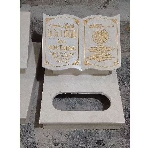 Batu Nisan Marmer Batu Nisan Buku Kijing Makam Marmer + Ongkir Se-Jawa