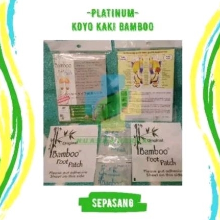 koyo kaki bamboo nbos/koyo platinum Original foot patch/lebih bagus dari koyo kaki bamboo gold foot 