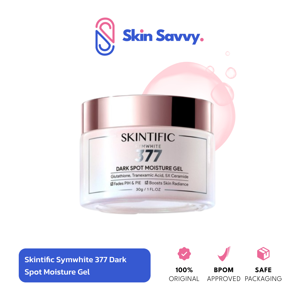 SKINTIFIC Symwhite 377 Dark Spot Moisturizer Gel 30g  Menyamarkan Flek Hitam untuk Mencerahkan wajah