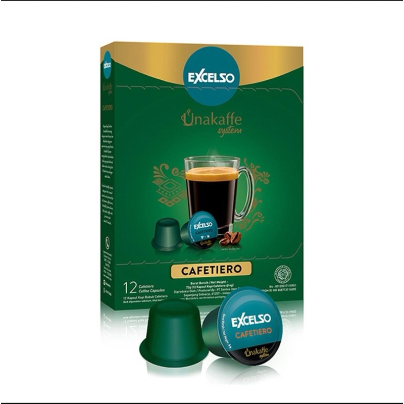 

Excelso Kapsul Unakaffe Cafetiero ( Unakaffe System )