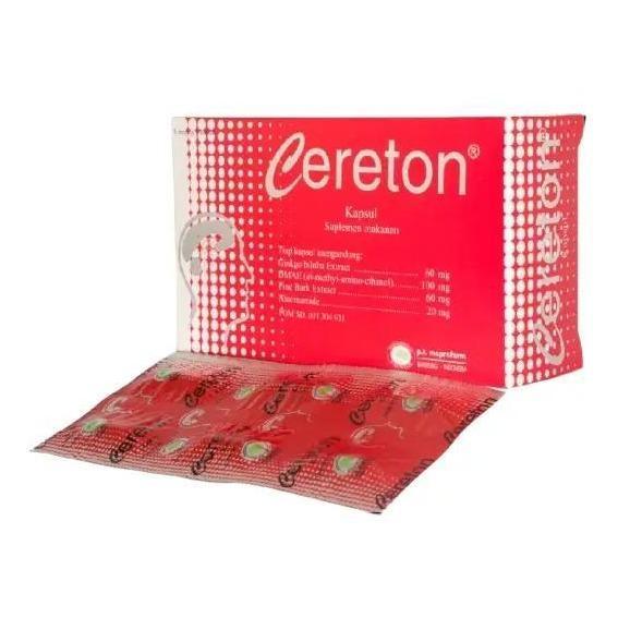 Cereton 30 Kapsul - Nutrisi Otak - Melancarkan Sirkulasi Darah