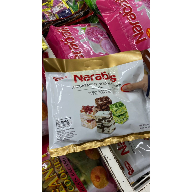 

NARABIS Nougat Crisp 200gr (isi 20pcs) 90gr (isi 10pcs)