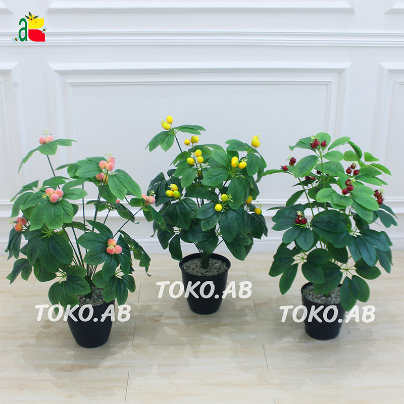 TANAMAN ARTIFICIAL WALISONGO POHON BUAH PLASTIK MB B8091 TANAMAN HIAS PLASTIK DEKORASI RUMAH