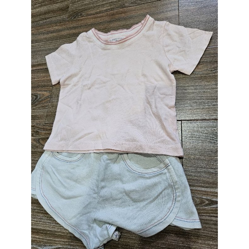 PRELOVED GINGERSNAPS SETELAN PEACH PUTIH