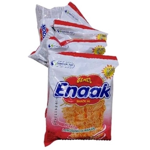 

Mie Enaak 1 renceng isi 10x18g Mie enaak gemez snack mi