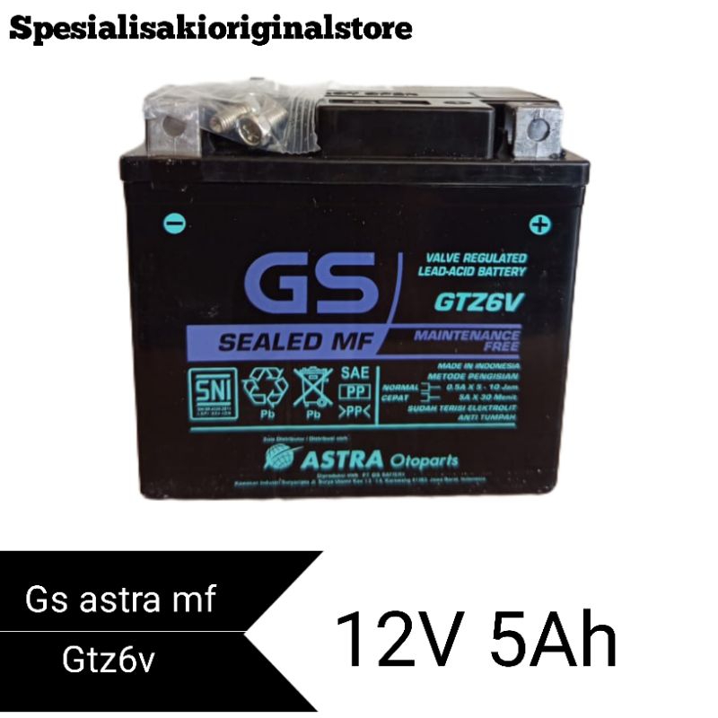 aki kering motor murah original gs SEALED mf