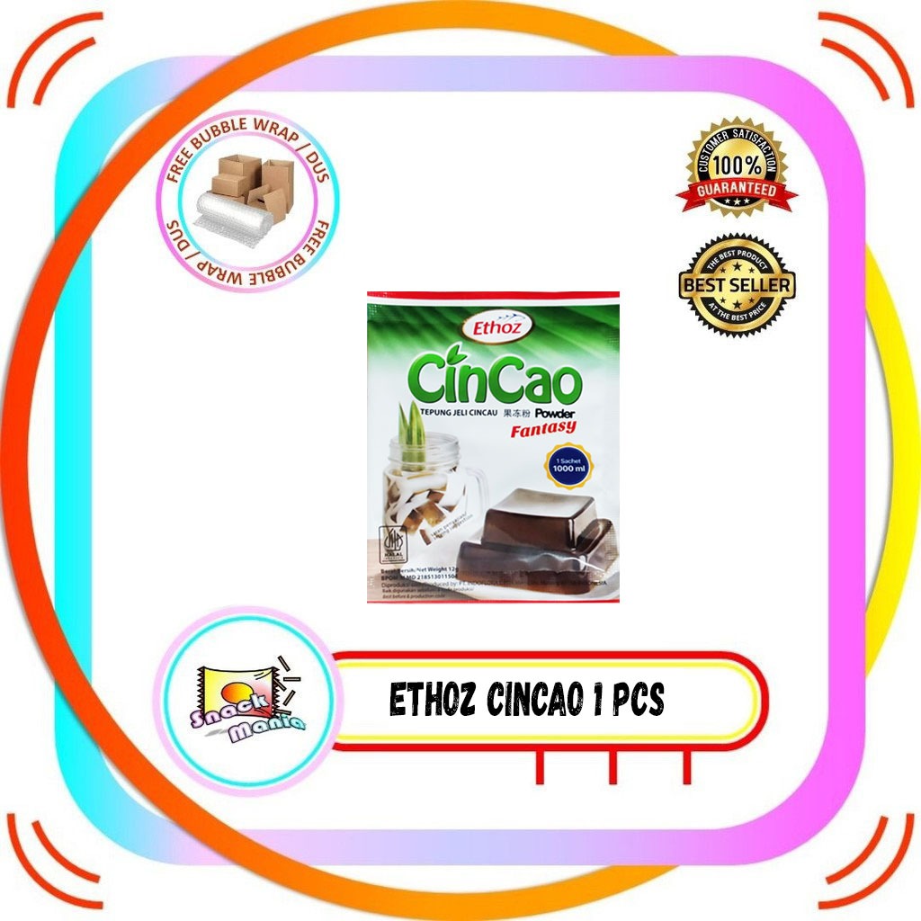 

Ethoz Cincao Tepung Jeli Cincau 12 gr Grass Jelly Powder