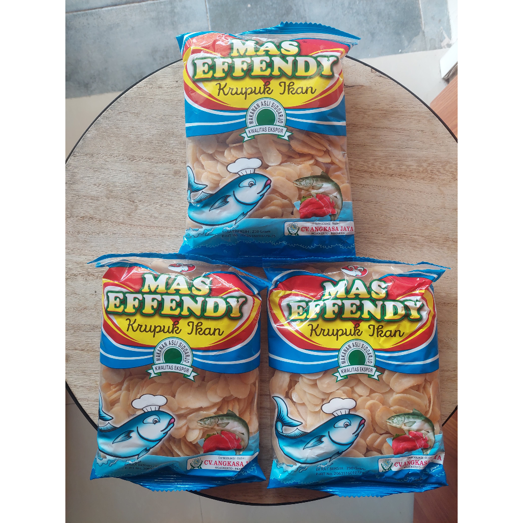 

(READY) Kerupuk Ikan Mas Effendy Kemasan 250 gram