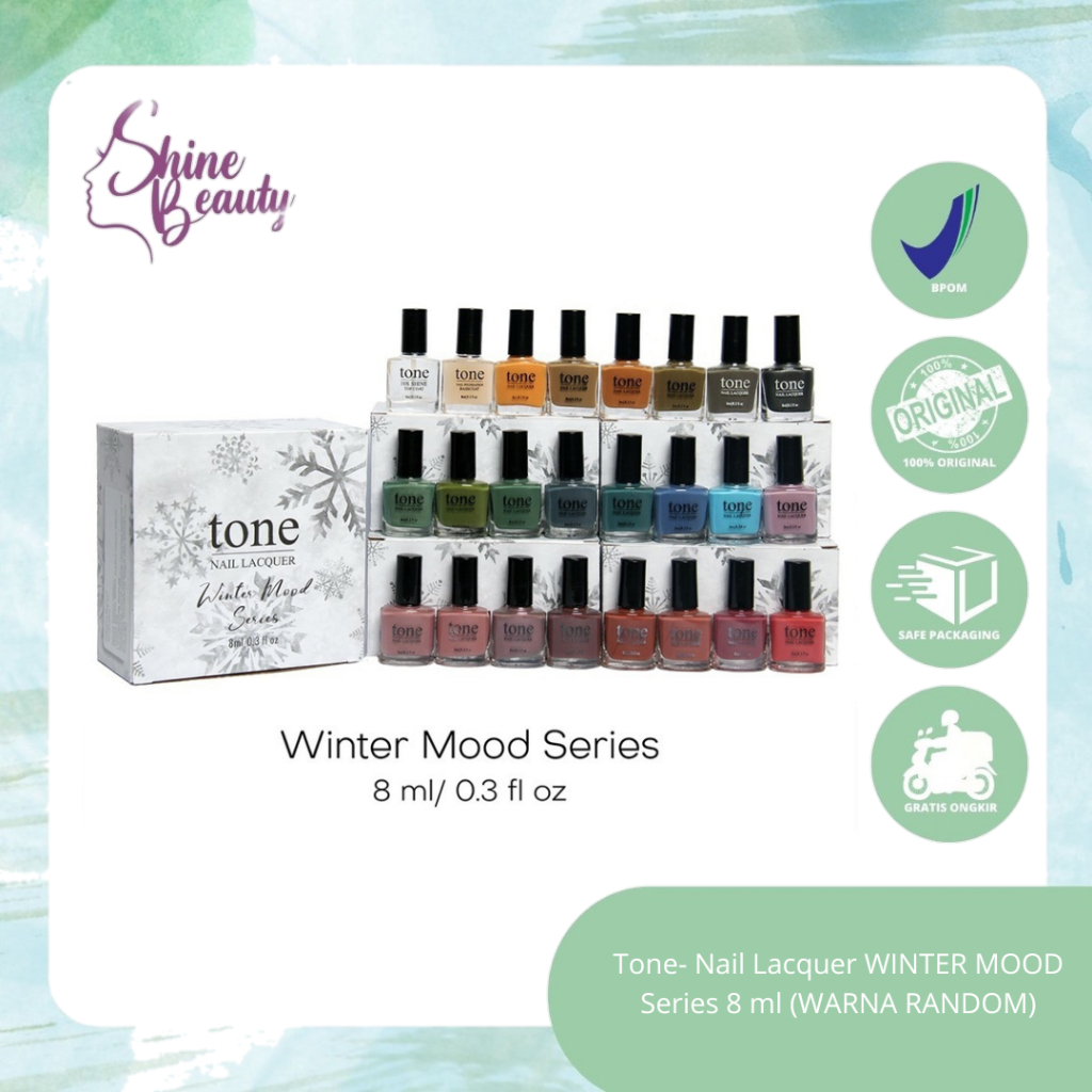 Tone- Nail Lacquer WINTER MOOD Series 8 ml (WARNA RANDOM)