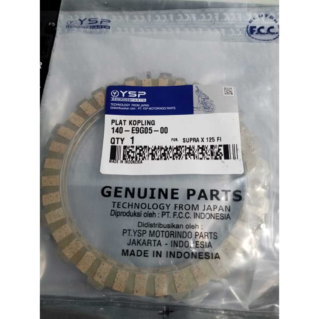 Set Plat Kopling SUPRA X 125 FI (4PCS)Kampas Kopling SUPRA X 125 FI Set