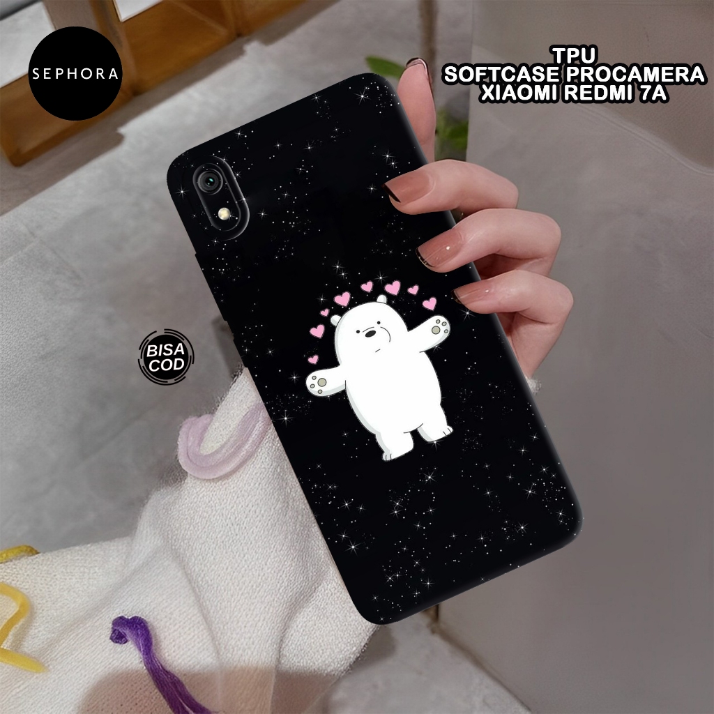 Softcase Xiaomi Redmi 7A Terbaru - Fashion Case Bears - Case Xiaomi Redmi 7A - Case Pro Camera - Cas