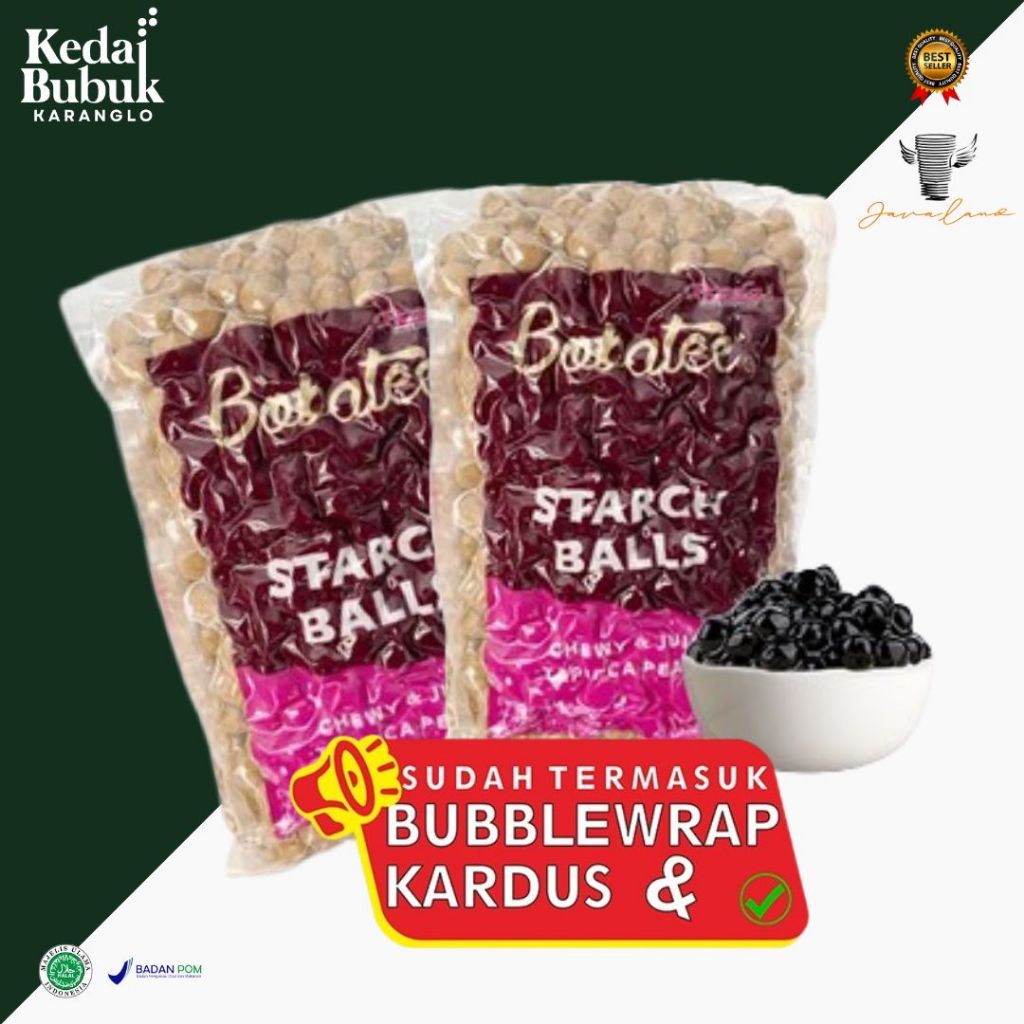 

Boba Bobatee Kemasan 1 kg Tapioca Pearl