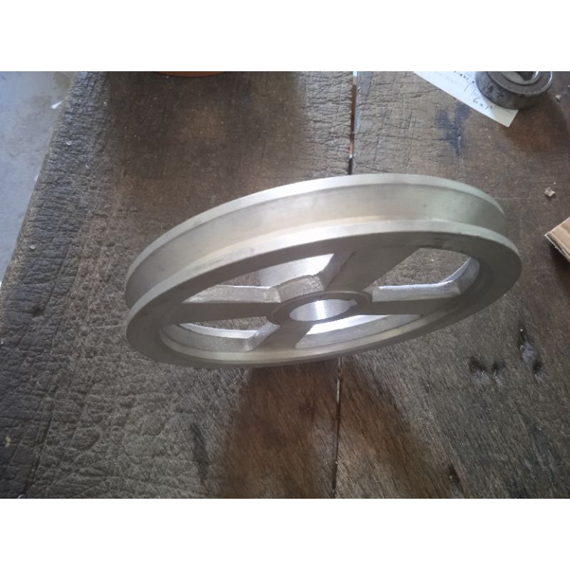 pulley alumunium A1 6 inch AS 1inch pulley