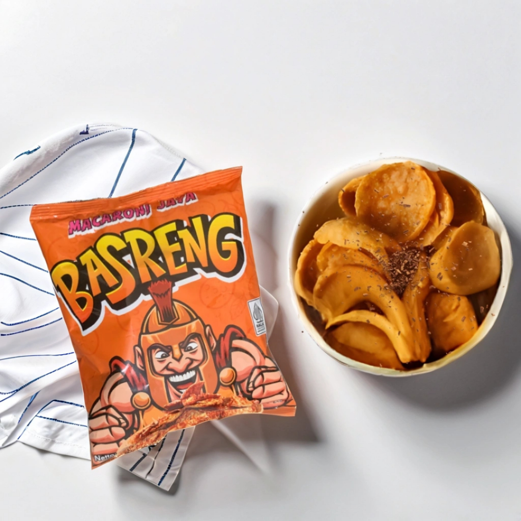 

(50 gram) Basreng - Rasa Tomyam Snack Camilan Bakso Goreng Makanan Ringan Cemilan Pedas