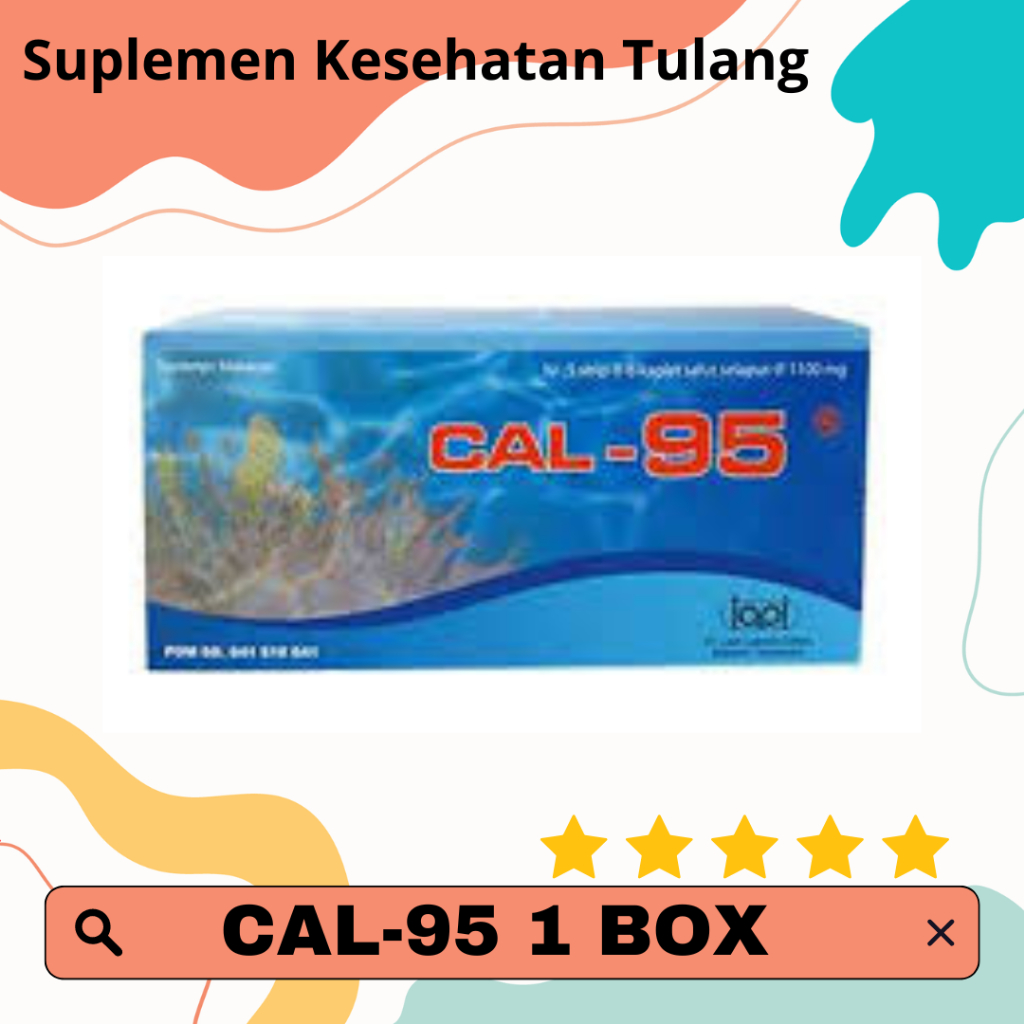 CAL-95 BOX 30 CAP - Cal 95 Suplemen Kesehatan Tulang Ibu Hamil Menyusui Osteoporosis