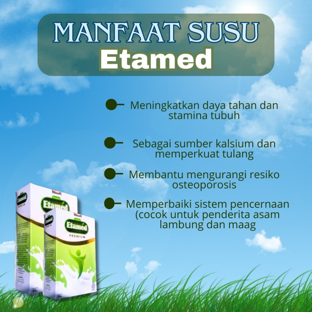 

PROMO!!! ETAMED SUSU KAMBING ETAWA SOLUSI NYERI SENDI ASAM URAT 200 GRAM