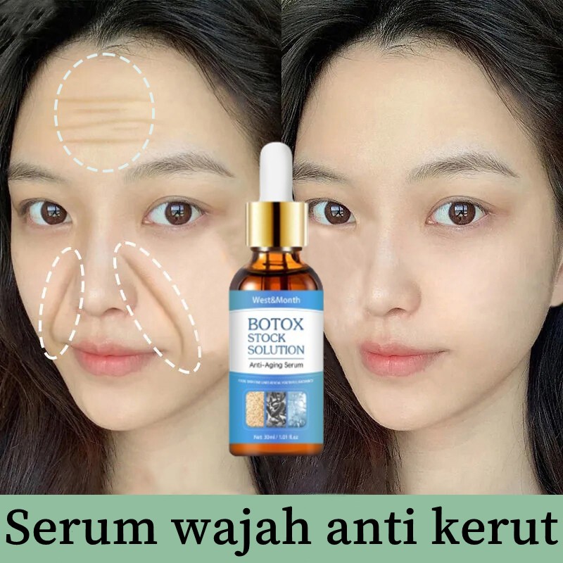 Botox wajah original Serum wajah anti kerut Anti aging Penghilang keriput Botox Stock Solution Pemut