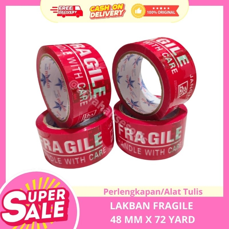 

Lakban fragile 48x 72 yard