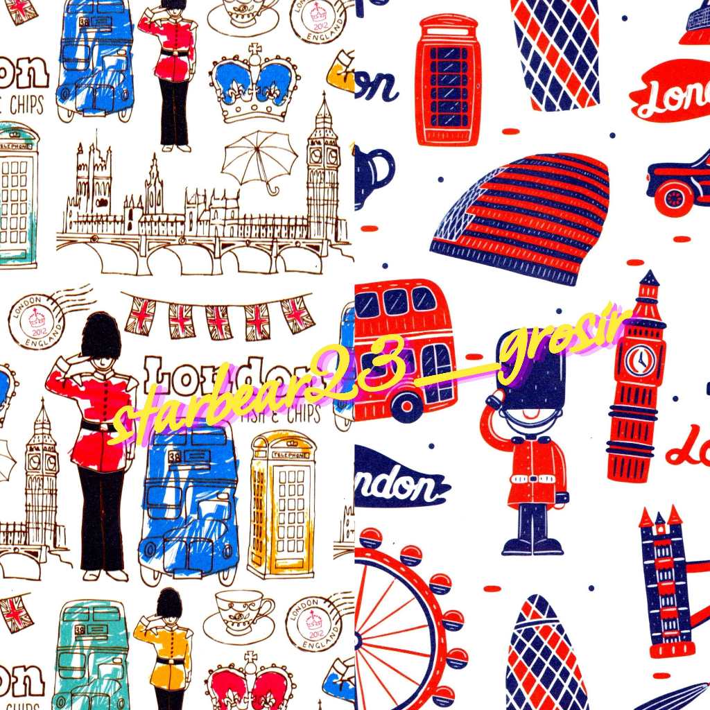 

Kertas kado Jumbo English London Sansanwawa