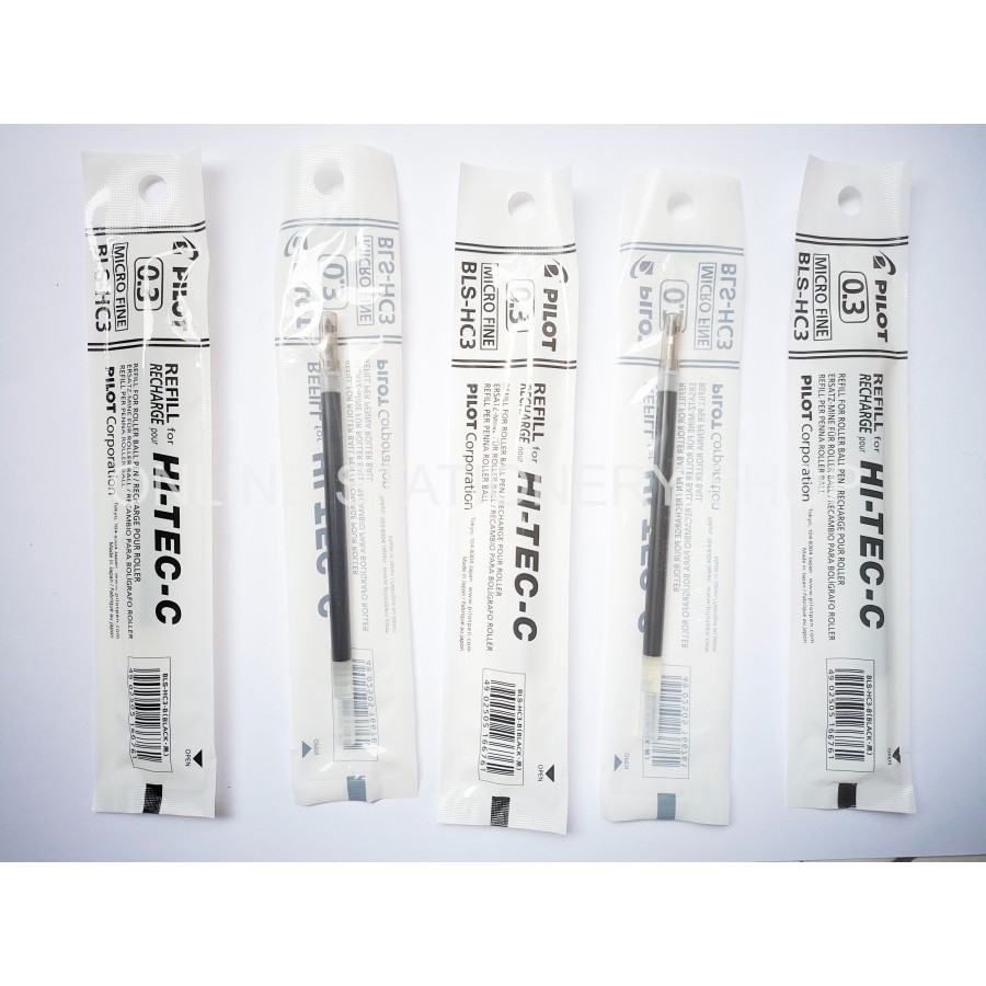 

PILOT PEN HI-TEC REFILL 0.25 - 0.3 / BLS-HC25/3 ( HITAM & BIRU )