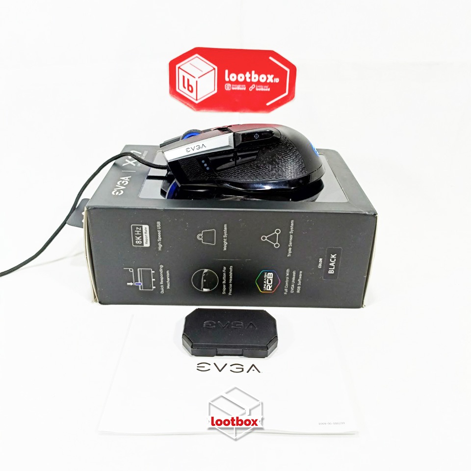 Mouse Gaming Ergonomic Wired EVGA X17 8khz [SECOND]
