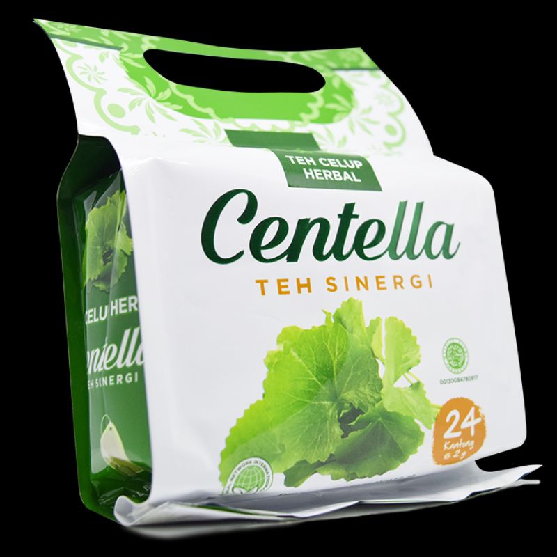 

Teh celup herbal centella ini juga sering dikenal sebagai teh untuk diet atau program langsing karena mengandung jati belanda dan teh hijau