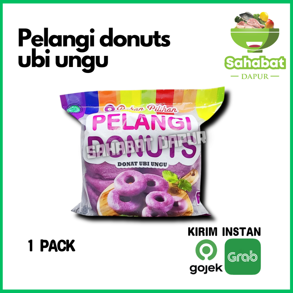 

Pelangi Donuts / Donat Ubi Ungu - 10pcs/pack