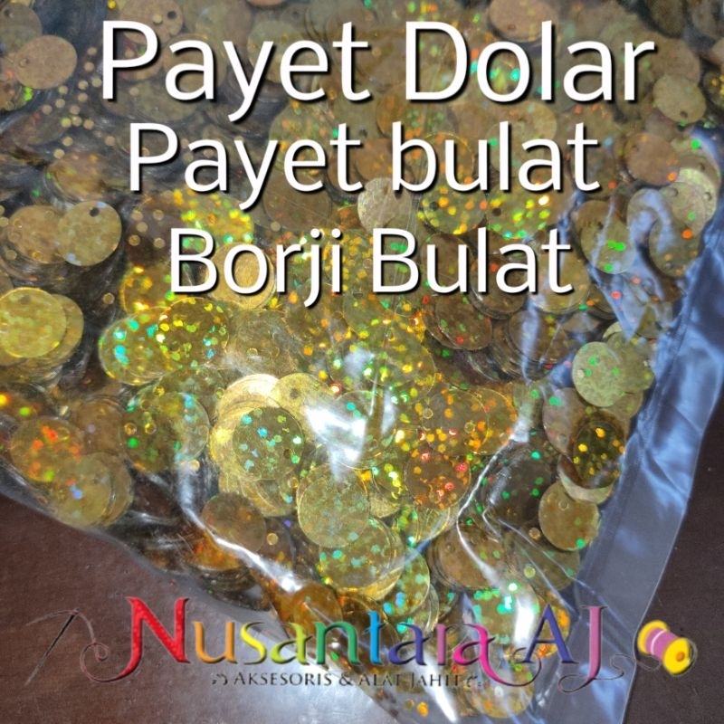 (10gr) Payet Dolar 10mm/ Borji bulat/ Borci bulat/ Payet bulat/ Borji dolar