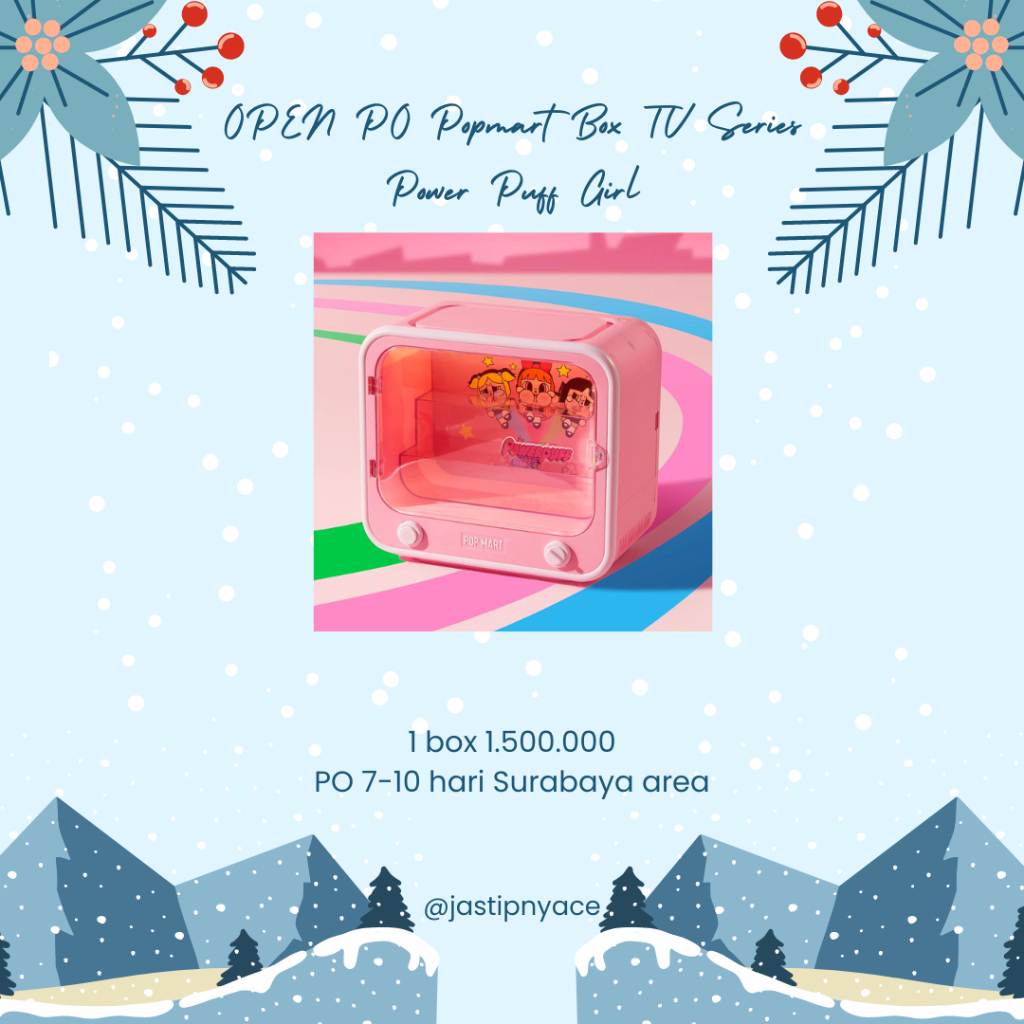 Rak Popmart Power Puff Girl TV Box