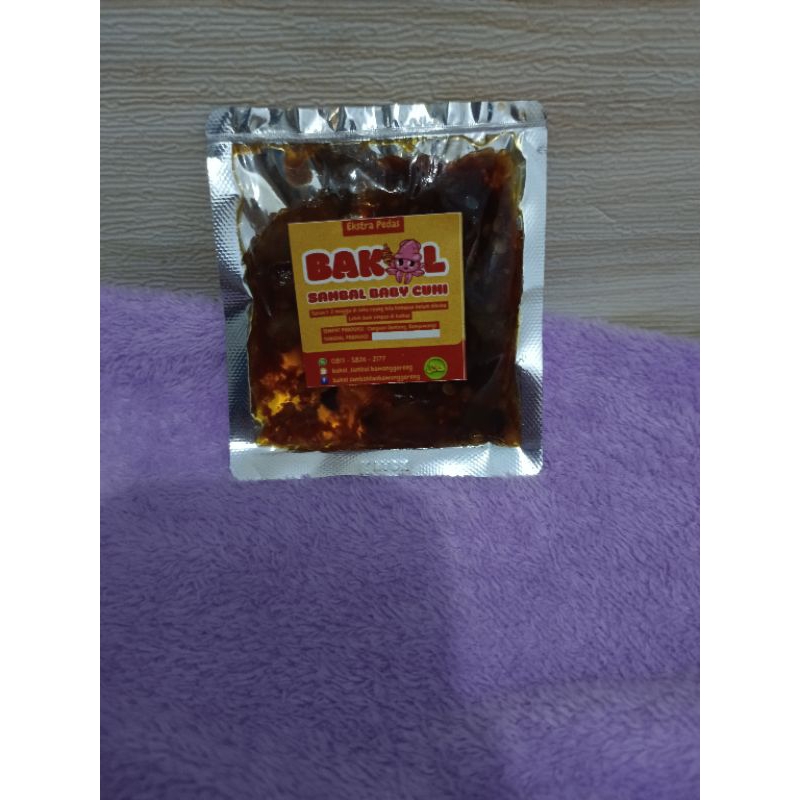 

Sambal Saset. Sambal baby cumi saset