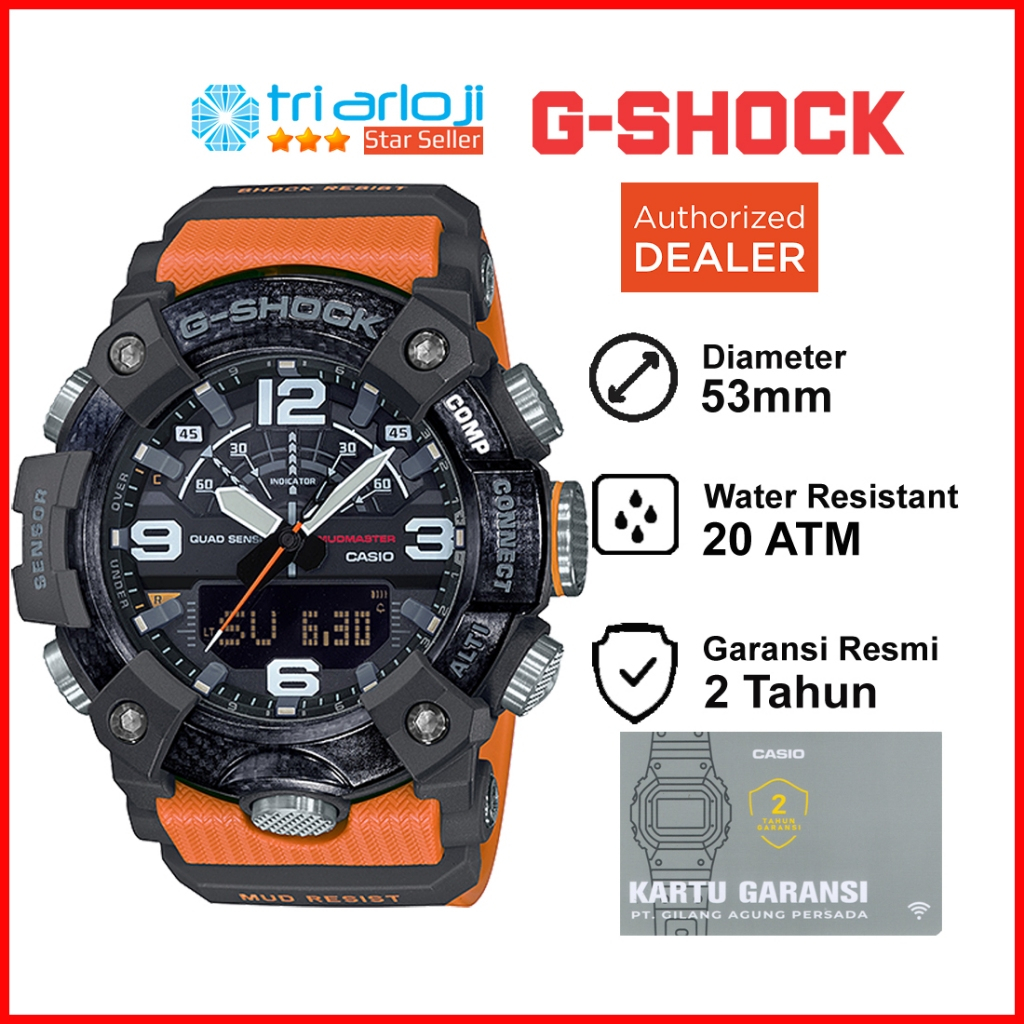 Casio G-Shock MUDMASTER GG-B100-1A9DR Jam Tangan Pria GSHOCK GB100 GG-B100-1A3 GG-1000-1 GG-B100