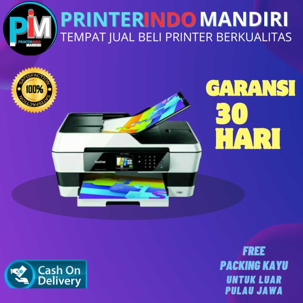 Printer  brother MFC J3520 All in one A3 warna second siap pakai murah