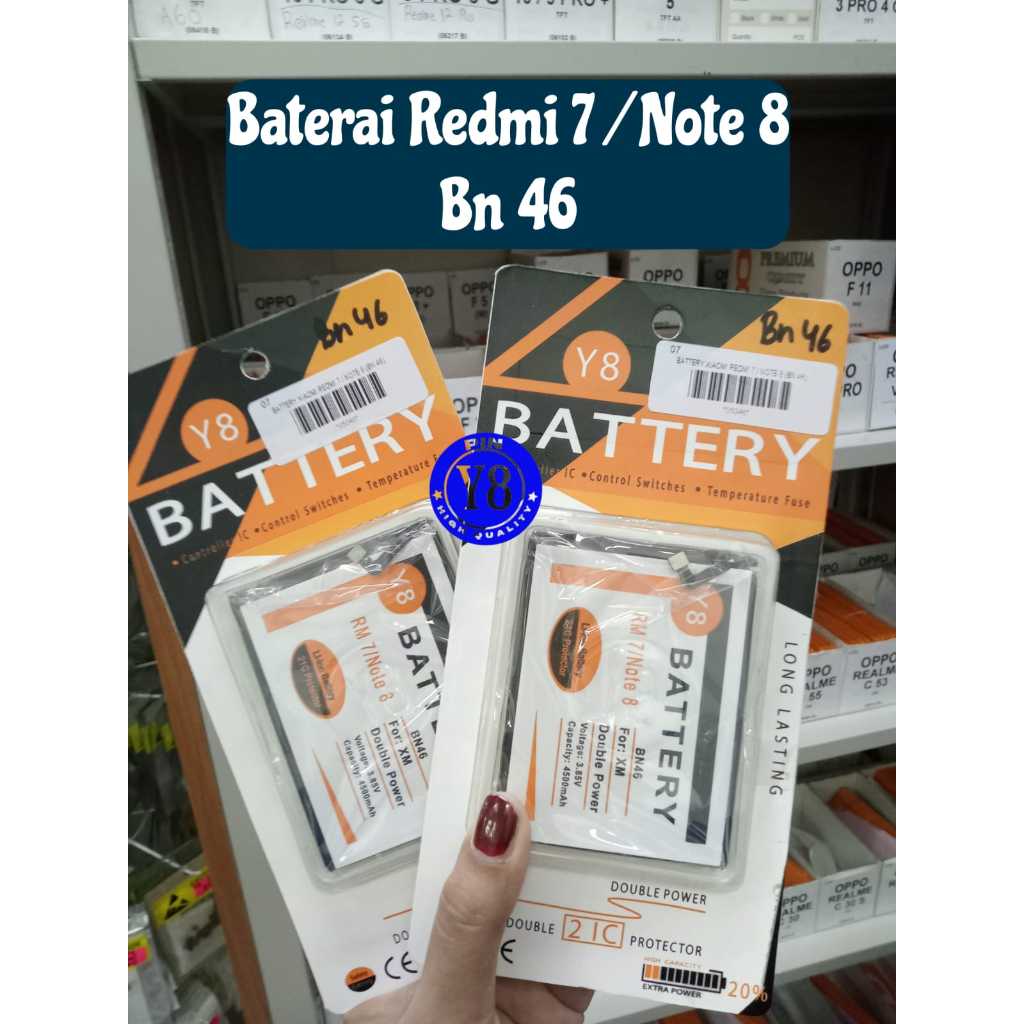 BATERAI REDMI 7 / NOTE 8 BN 46 DOUBLE POWER Y8