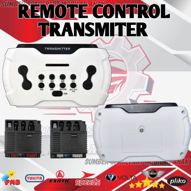REMOTE CONTROL TRANSMITTER JR 1807 RXS MOBIL AKI ANAK PLIKO YUKITA PMB MINI SPEEDS VOLTA RASTAR BABY