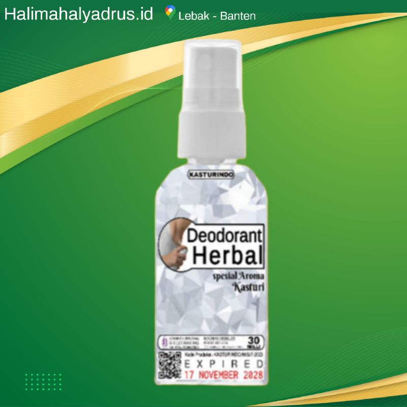 Reksona / Deodoran Spray Tawas Aroma Kasturi Size 30 Milli