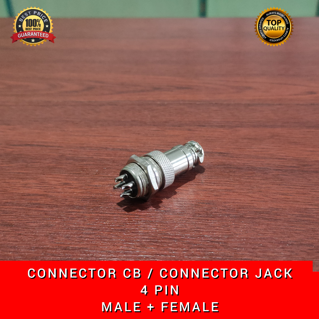 Connector Konektor CB 4 Pin Male Female 4 PIN Aviation Plug Connector Konektor CB 4 Pin Male Female 