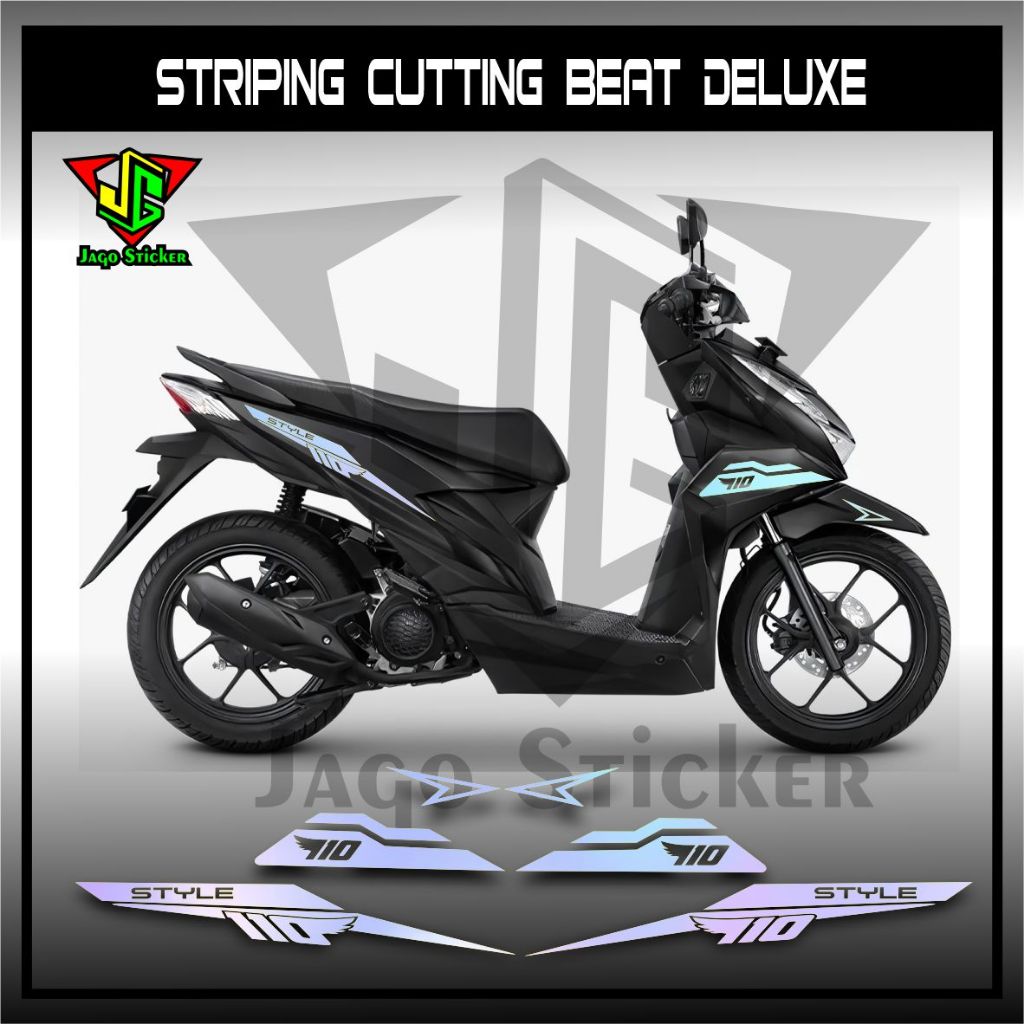 STICKER CUTTING HONDA BEAT DELUXE / STRIPING CUTTING BEAT DELUXE SIMPLE MINIMALIS