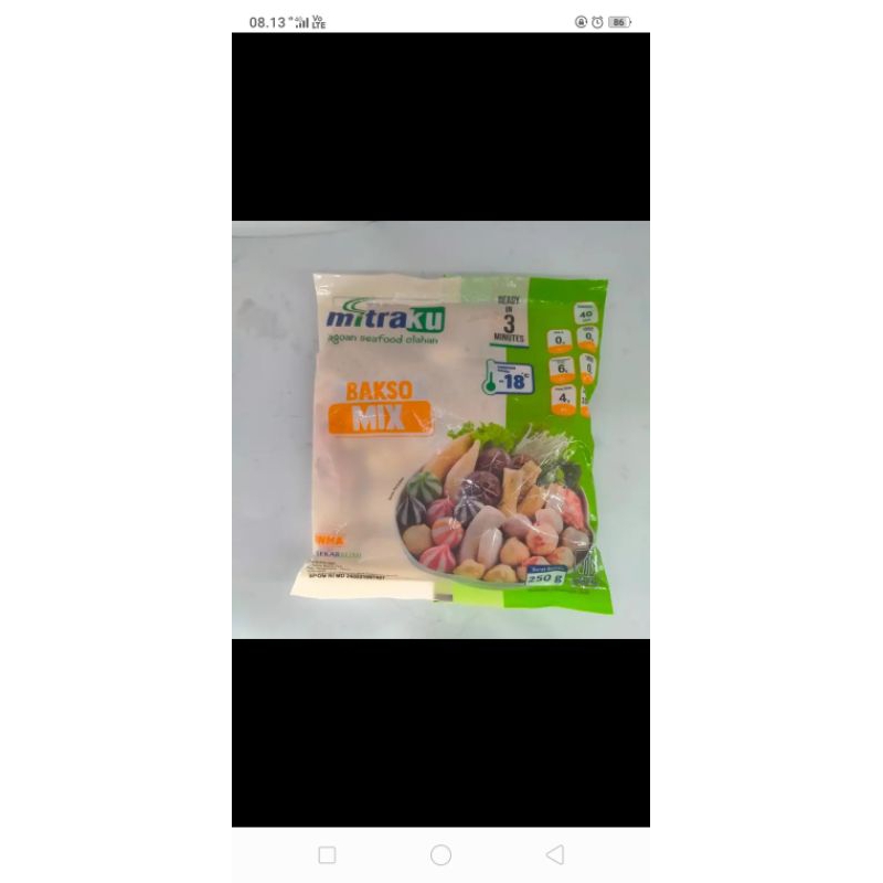 

Mitraku Bakso Seafood Mix 250gr